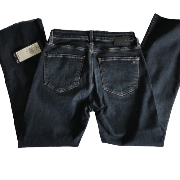 Mavi Anika Mid Rise Ripped Smoky Vintage cropped flare raw hem jeans Size 26 - Picture 5 of 14